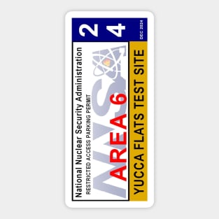 Yucca Flats Test Site Vehicle Access Pass Sticker